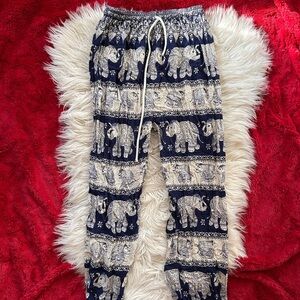Elephant Print Pants